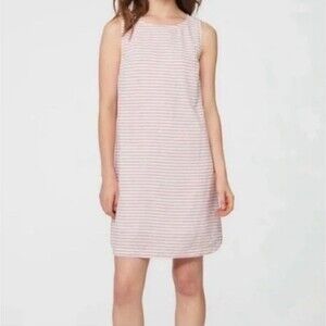 Beachlunchlounge Linen Cotton Sleeveless Dress Sz M Summer Coastal American USA